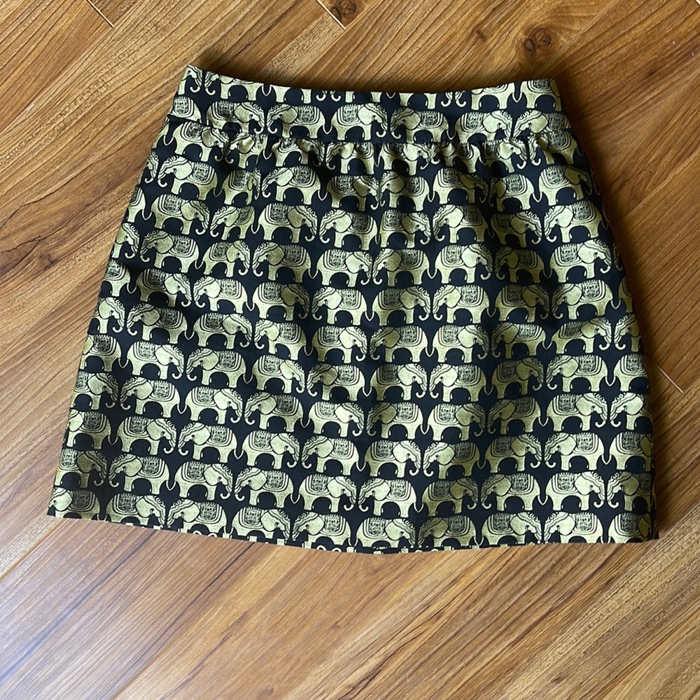 Gold and black mini skirt - Crown & Ivy
